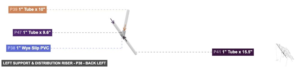 Left Support & Distribution Riser - Part 1