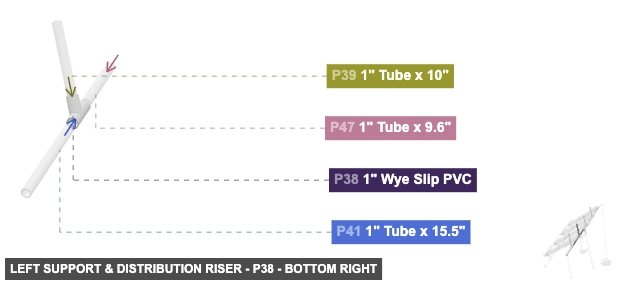 Left Support & Distribution Riser - Part 1