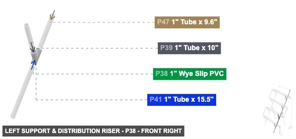 Left Support & Distribution Riser - Part 1