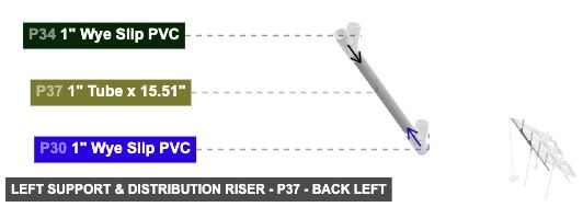 Left Support & Distribution Riser - Part 1