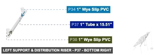 Left Support & Distribution Riser - Part 1