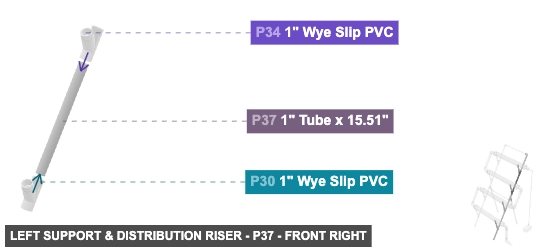 Left Support & Distribution Riser - Part 1