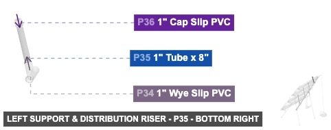 Left Support & Distribution Riser - Part 1