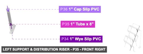 Left Support & Distribution Riser - Part 1