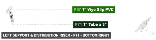 Left Support & Distribution Riser - Part 1