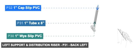Left Support & Distribution Riser - Part 1