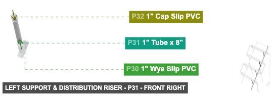Left Support & Distribution Riser - Part 1