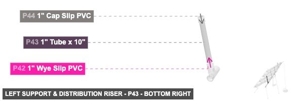 Left Support & Distribution Riser - Part 1