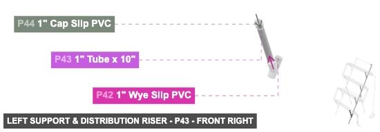Left Support & Distribution Riser - Part 1