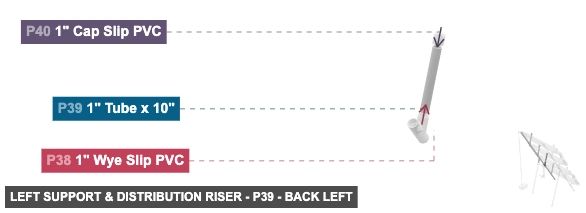 Left Support & Distribution Riser - Part 1