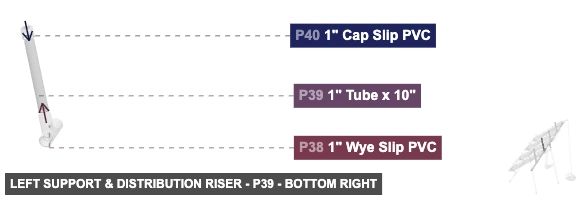 Left Support & Distribution Riser - Part 1