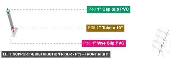 Left Support & Distribution Riser - Part 1