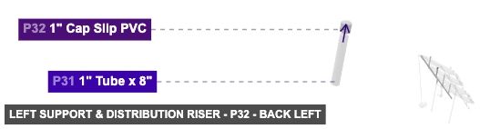 Left Support & Distribution Riser - Part 1