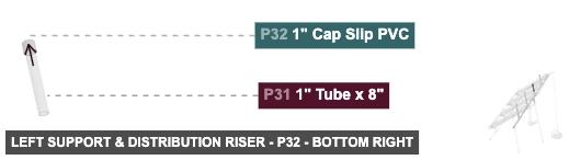Left Support & Distribution Riser - Part 1
