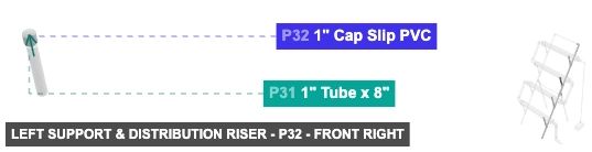 Left Support & Distribution Riser - Part 1
