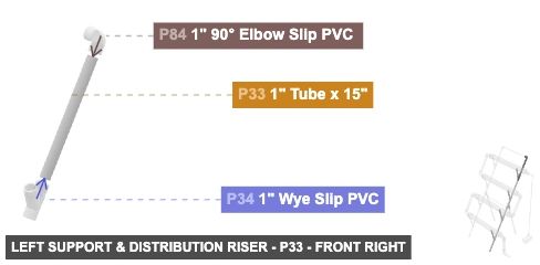 Left Support & Distribution Riser - Part 1