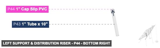 Left Support & Distribution Riser - Part 1