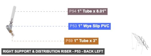 Right Support & Distribution Riser - Part 1