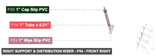 Right Support & Distribution Riser - Part 1