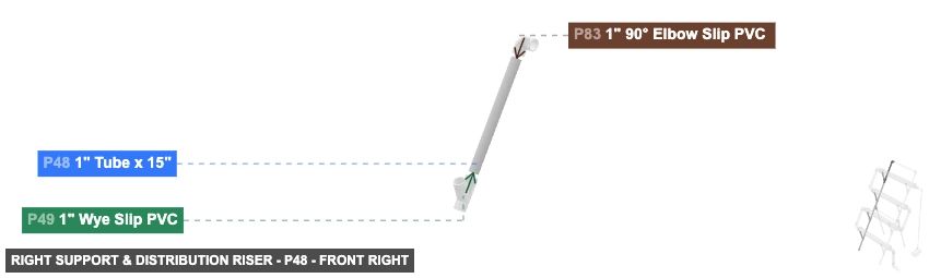 Right Support & Distribution Riser - Part 1