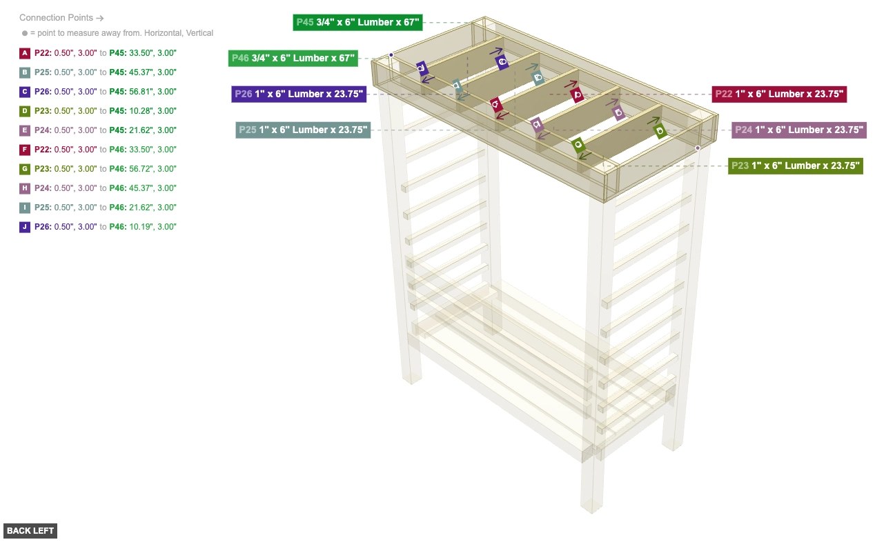 Assembly of Pergola Top Slats - back_left