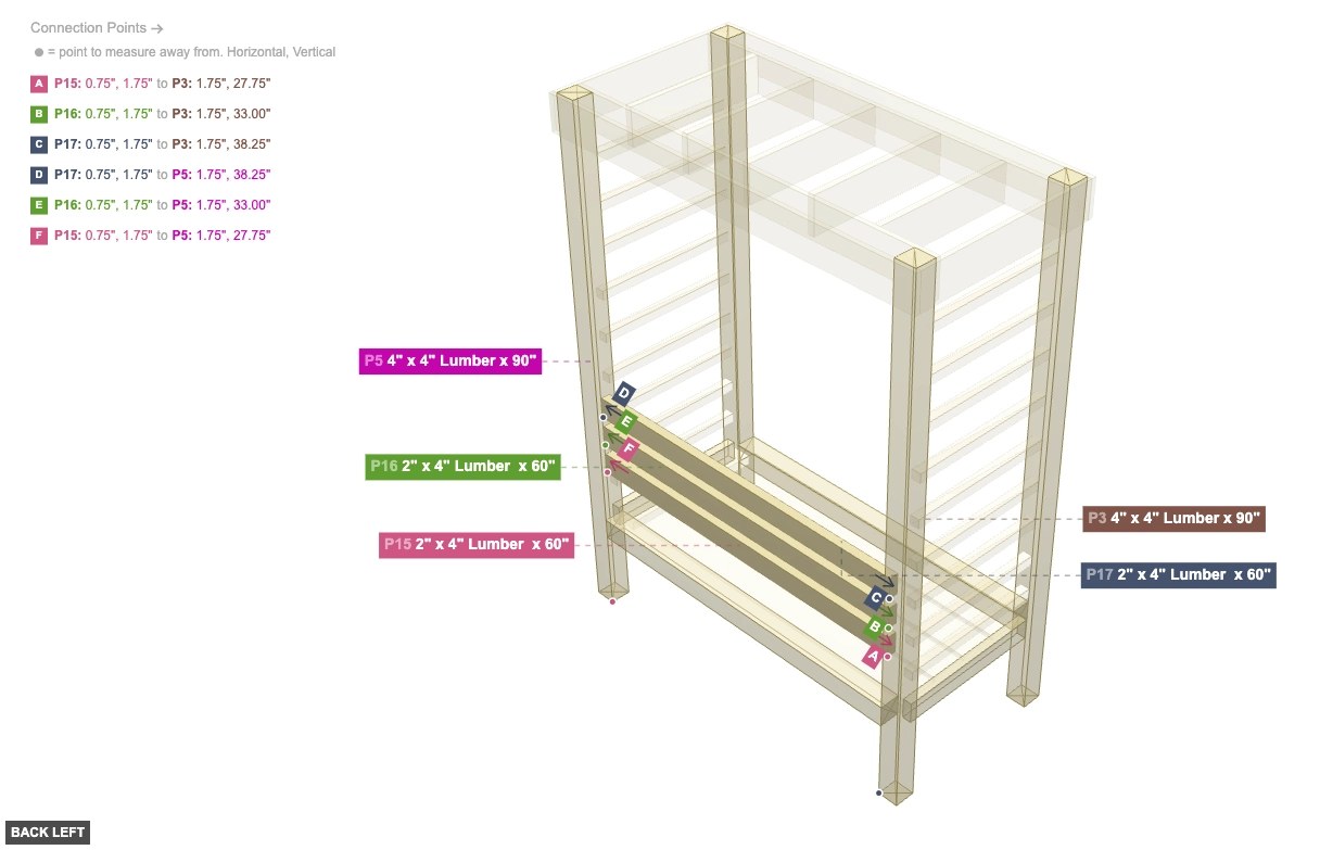 Assembly of Backrest Support Beams - back_left