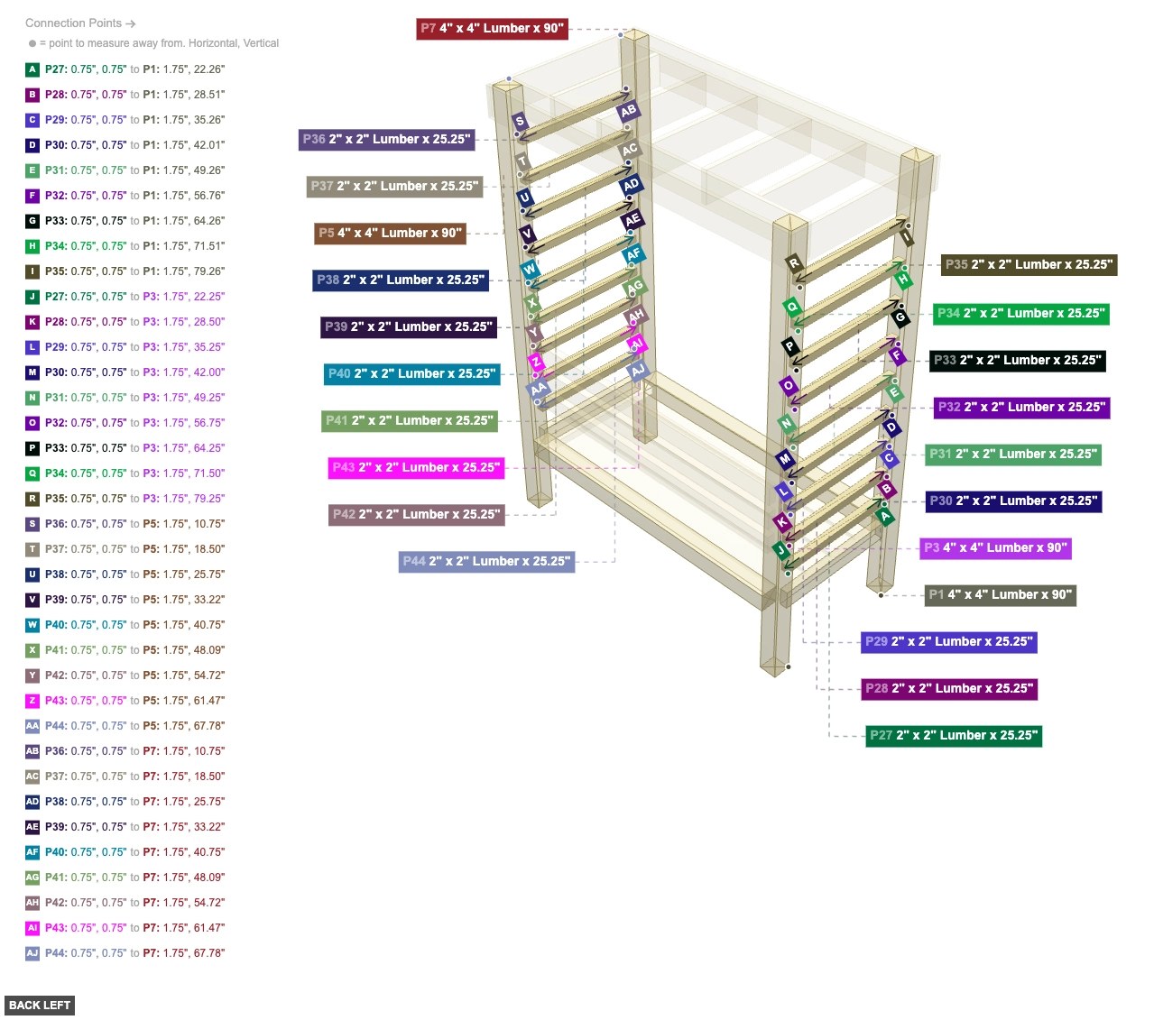 Assembly of Backrest Slats Installation - back_left