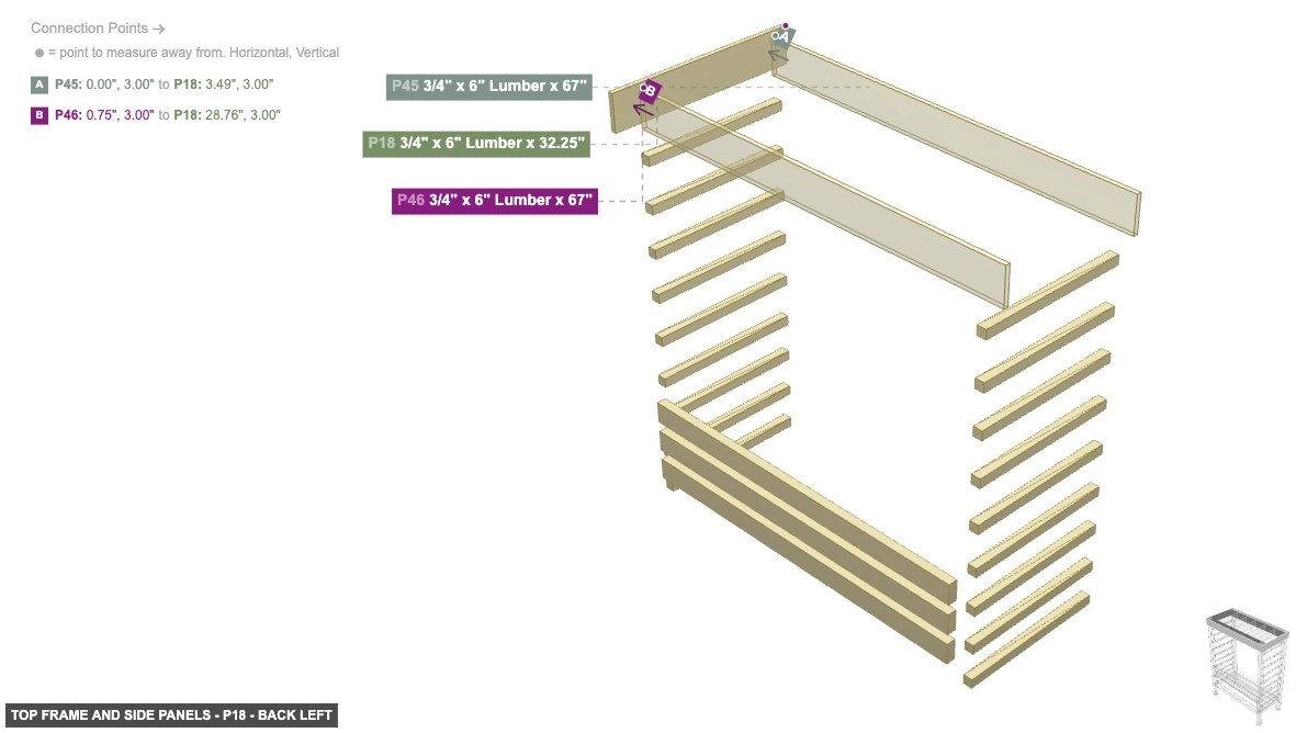 Top Frame and Side Panels - Part 3/4