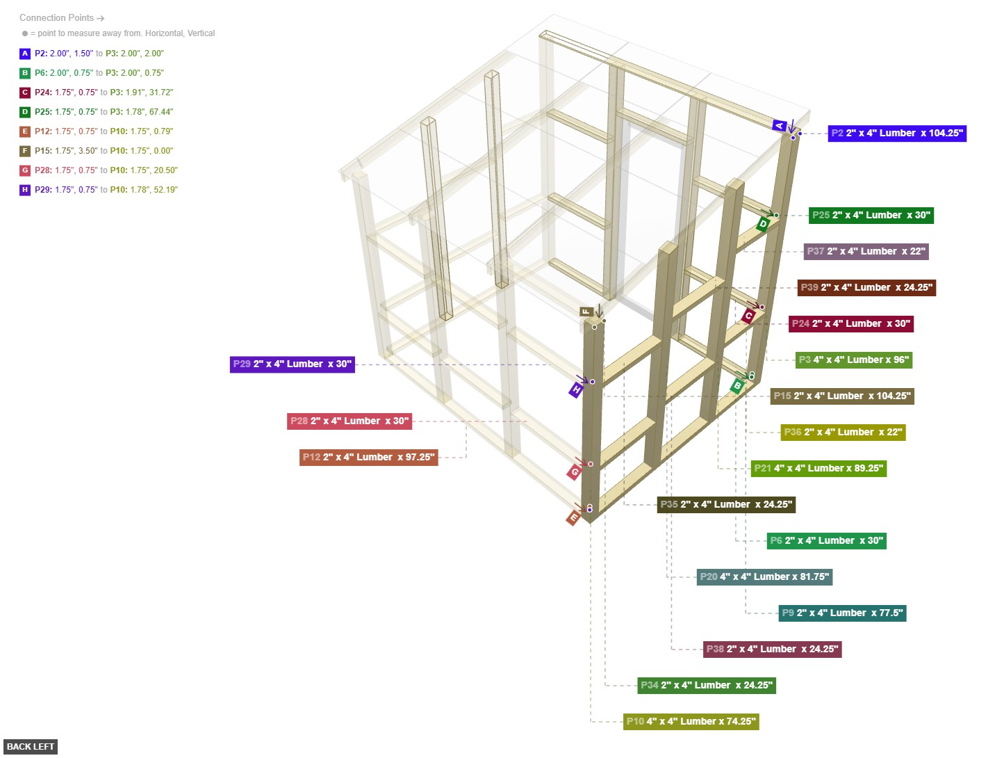 Assembly of Right Wall Frame - back_left