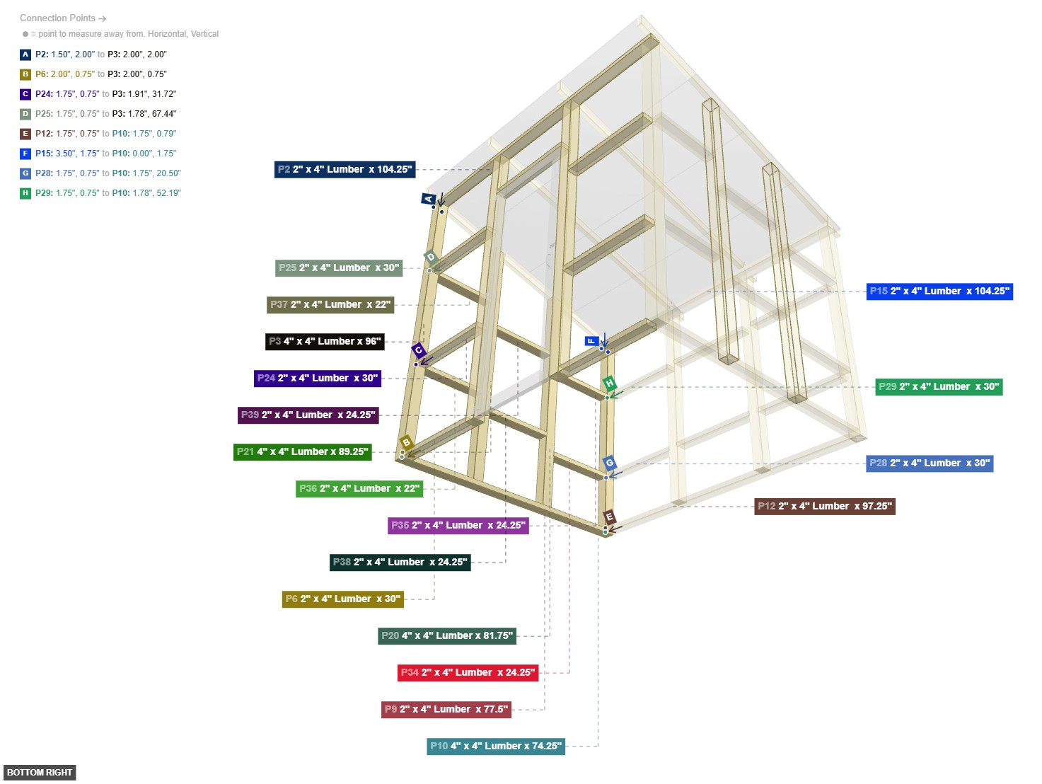 Assembly of Right Wall Frame - bottom_right