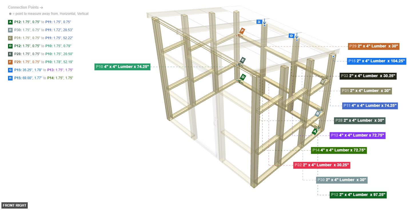 Assembly of Back Wall Frame - front_right