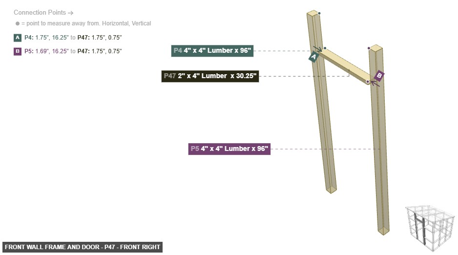 Front Wall Frame and Door - Part 2
