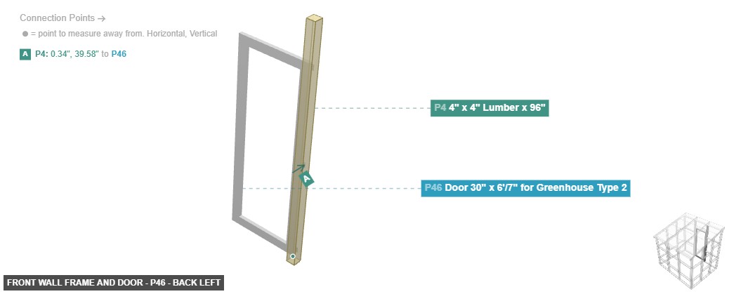 Front Wall Frame and Door - Part Door 30