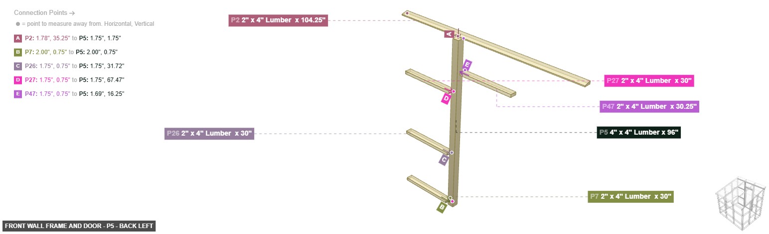 Front Wall Frame and Door - Part 4