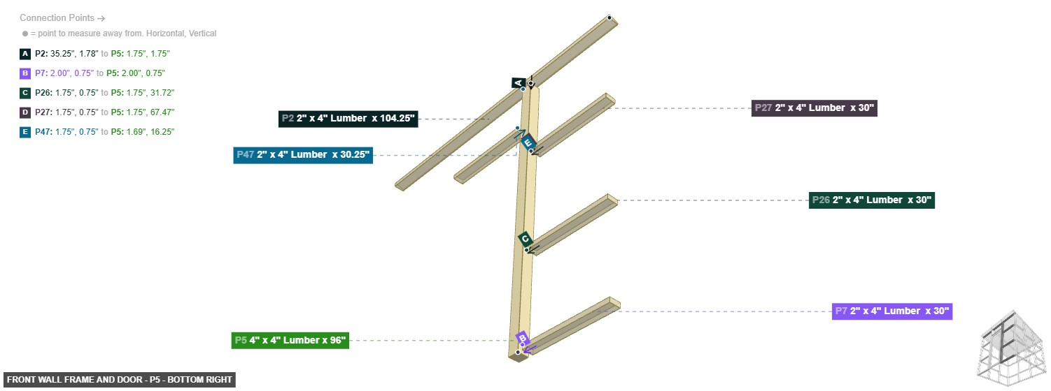 Front Wall Frame and Door - Part 4