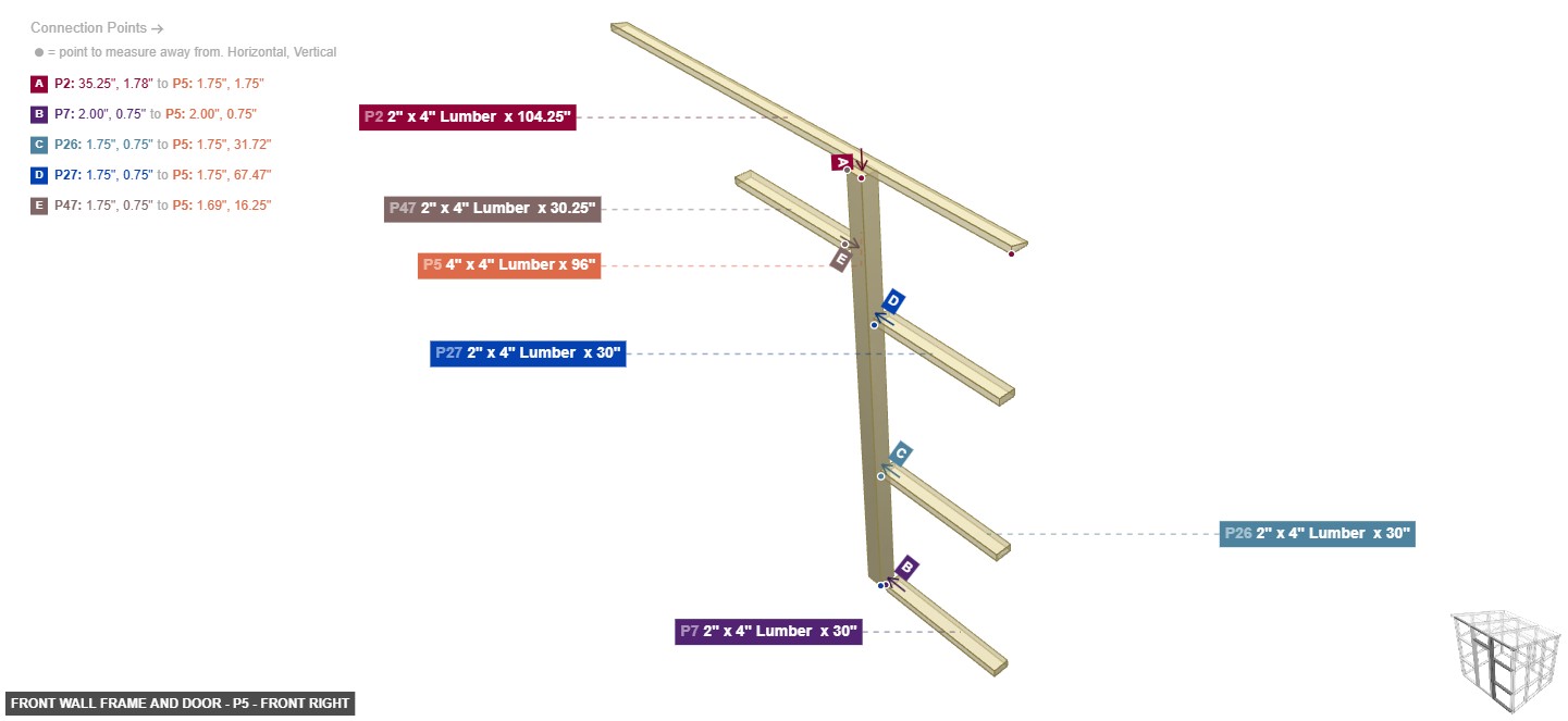 Front Wall Frame and Door - Part 4