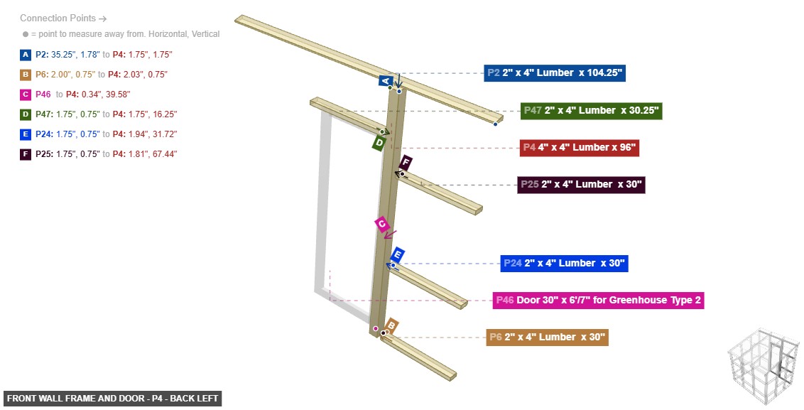 Front Wall Frame and Door - Part 4