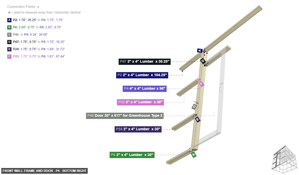 Front Wall Frame and Door - Part 4