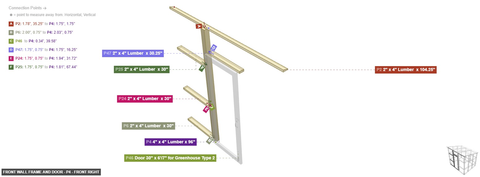 Front Wall Frame and Door - Part 4
