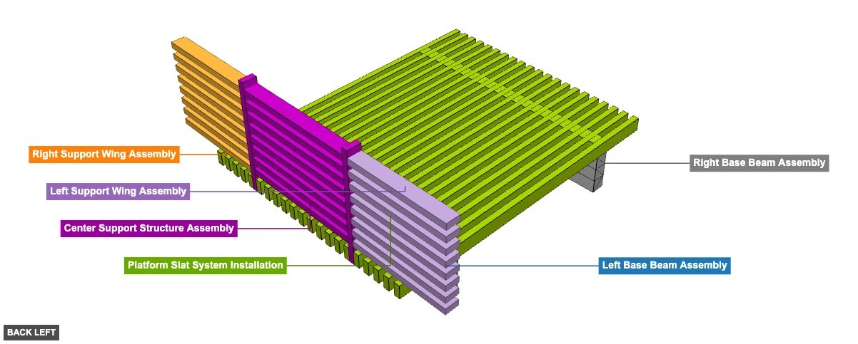 Platform Bed 2 - Overview back_left