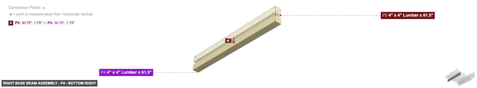 Right Base Beam Assembly - Part 4