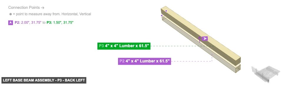 Left Base Beam Assembly - Part 4