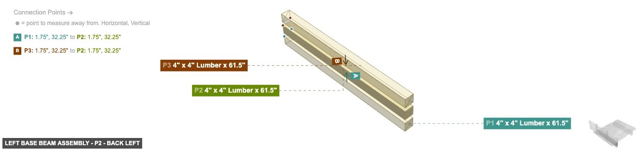 Left Base Beam Assembly - Part 4