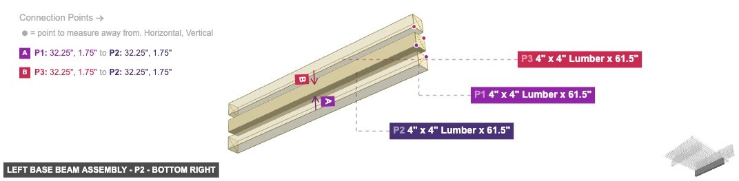 Left Base Beam Assembly - Part 4