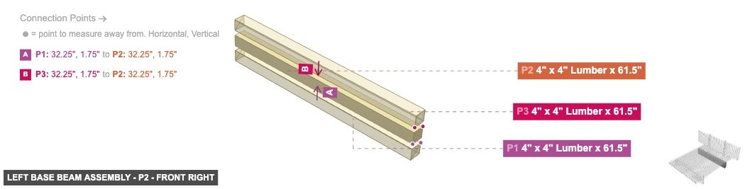 Left Base Beam Assembly - Part 4
