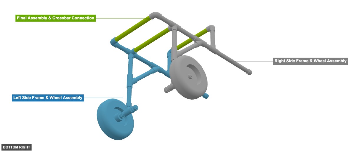 Medium Sized Dog Wheel Chair - Overview bottom_right
