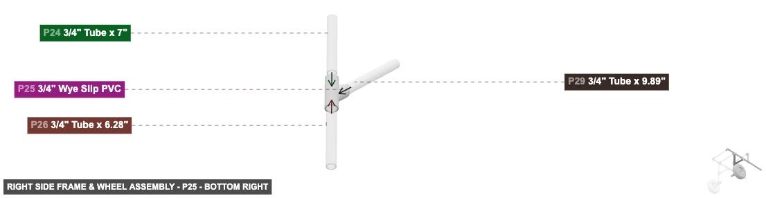 Right Side Frame & Wheel Assembly - Part 3/4
