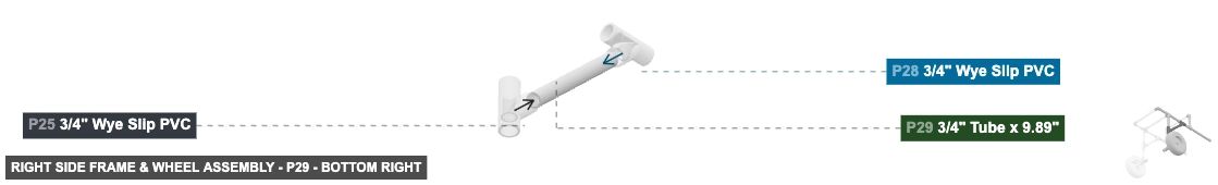 Right Side Frame & Wheel Assembly - Part 3/4