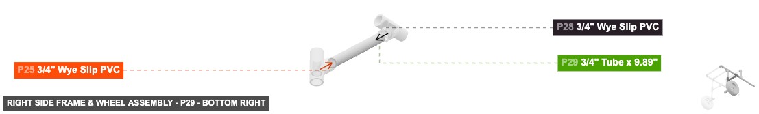 Right Side Frame & Wheel Assembly - Part 3/4