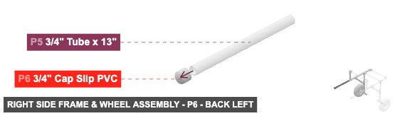 Right Side Frame & Wheel Assembly - Part 3/4